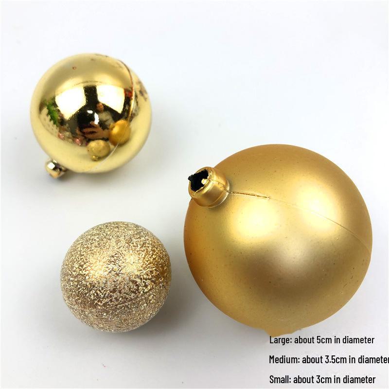 Sada zlatých kuličkových dekorací na dort - 10 kusů: Pěnová koule Narozeninová pekařská zapichovátka a doplňky na dezertní stůl