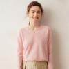 Lekasha Women's Slim-Fit Cashmere V-Neck Sweater - Autumn/Winter Base Layer Knit Top