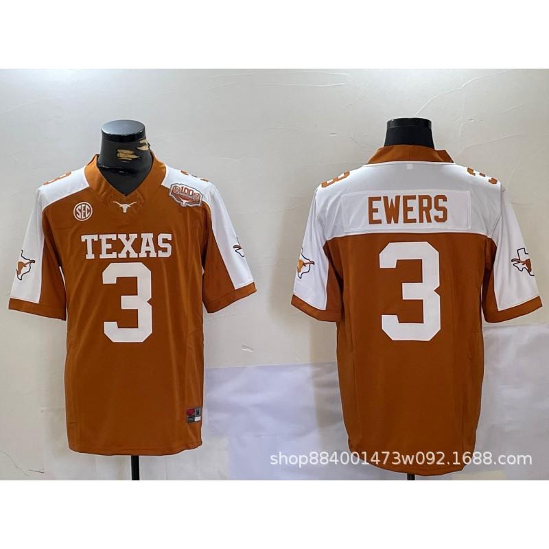 ג'רזי כדורגל מכללות רטרו Texas Longhorns Buffalo Bills לגברים, מדים לאימון רקומים