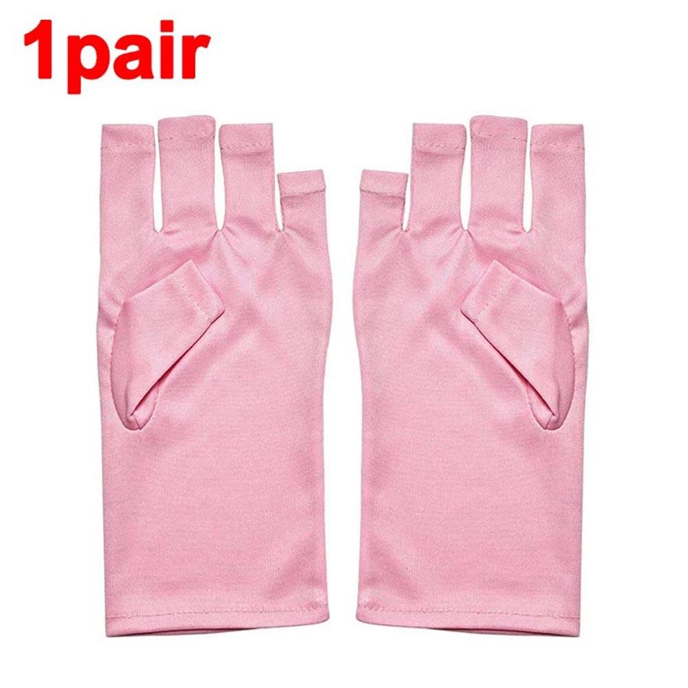 1Pair Hand Protector Anti UV Radiation Gloves Nail Lamp Protection Gloves  for Nail UV LED Lamp