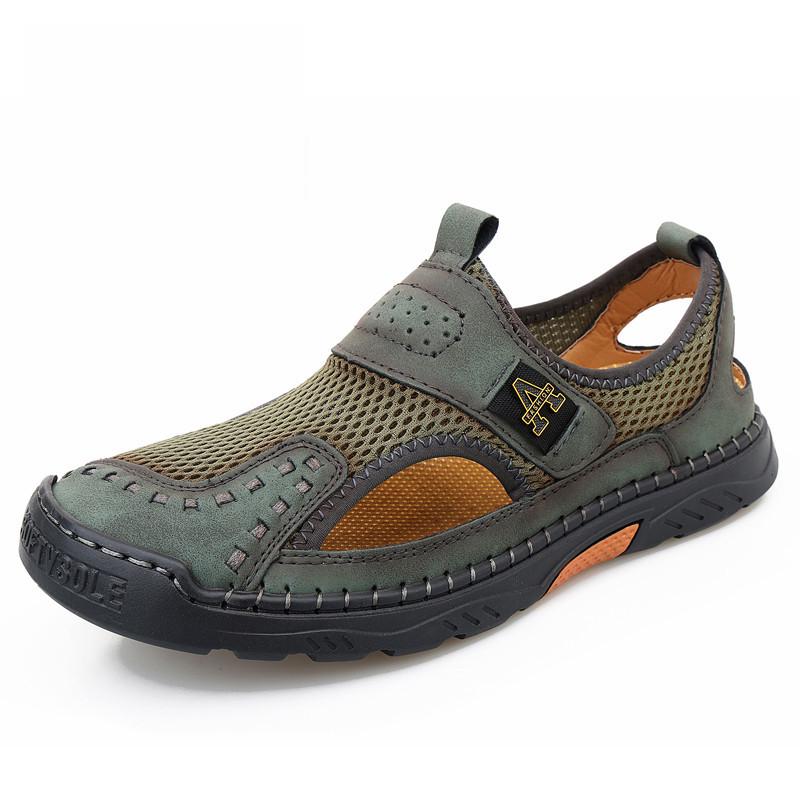 Large Men's Outdoor Breathable Water Crossing Trekking Shoes