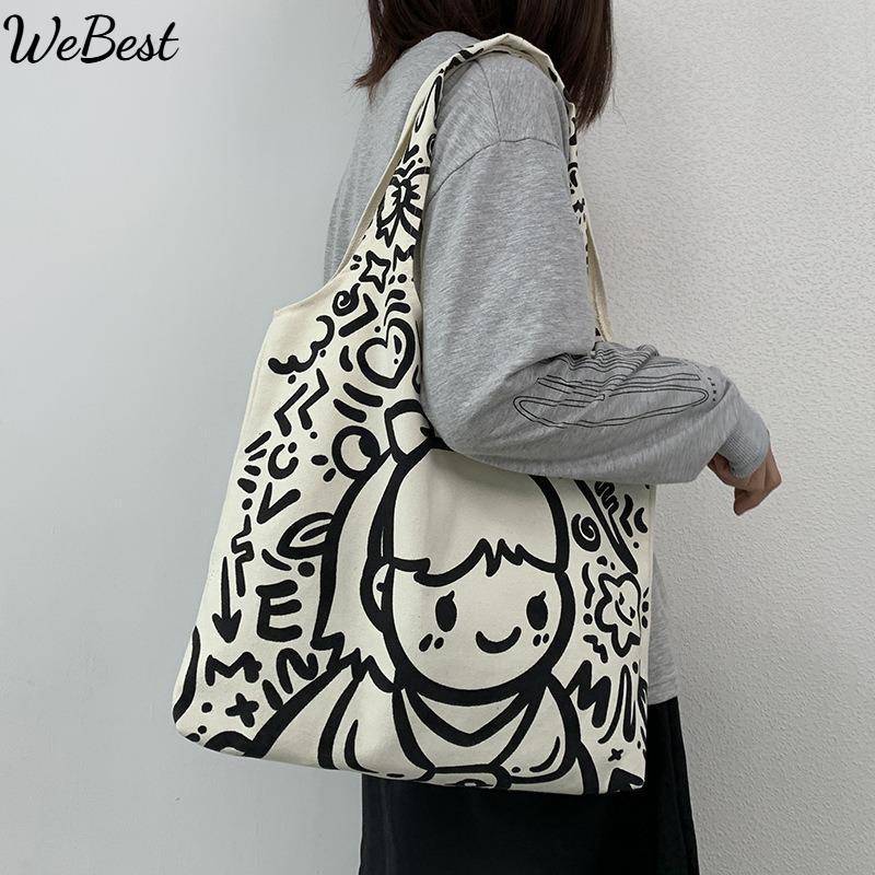 

2025 New Canvas Bag Large Capacity Shoulder Bag Tote Bag
