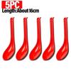1/5/10pcs Drop-resistant Soup Spoon Bicolor Rice Spoons Japanese Style Long Handle Spoon  Bar