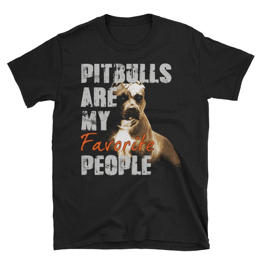 Grunge Style Pitbulls Are My Favorite People Short-Sleeve Unisex Pitbull T-Shirt XL
