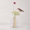 Nordic Metal Vase Gold Thin Flower Vases Arrangement Flower Container for Wedding Table Centerpiece Decoration