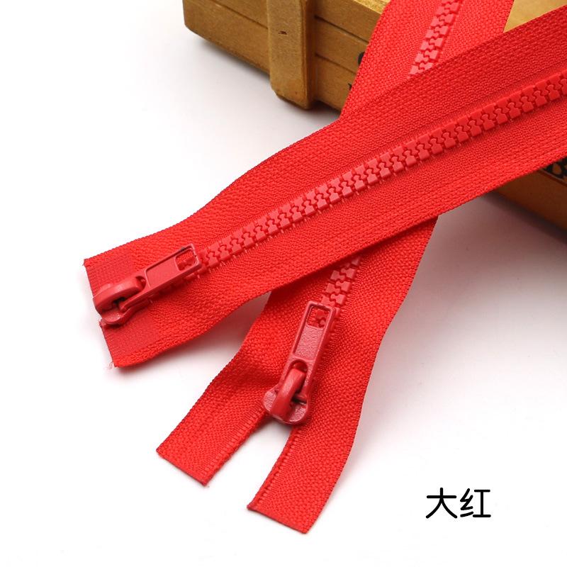 Color No. 5 Resin Double Head Open Tail Zipper Clothing Accessories Down Jacket Clothes Jacket Zipper Diy Accessories