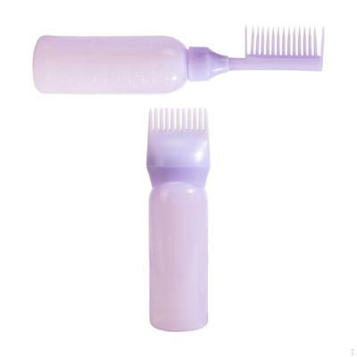 2 Pieces Root Comb Bottle, Hair Oil Coloring Dyeing Bottle with Graduated Scale