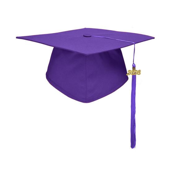 Graduation Cap with Tassels Elastic Closure Adjustable Fit Sturdy Board Ceremony Party Bachelor Hat Celebration Decor