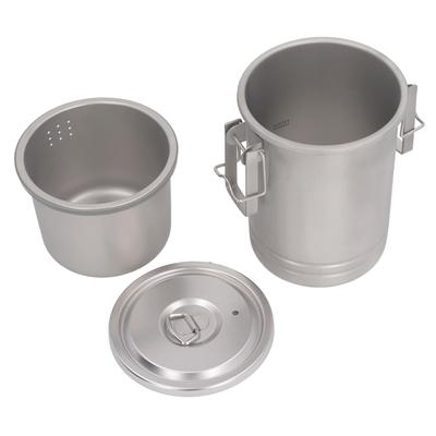 Camping Cooking Pot with Lid 304 Stainless Steel Steaming and Boiling Multifunction Portable