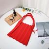 New Korean Style Pleated Knitted Shoulder Handbag for Women