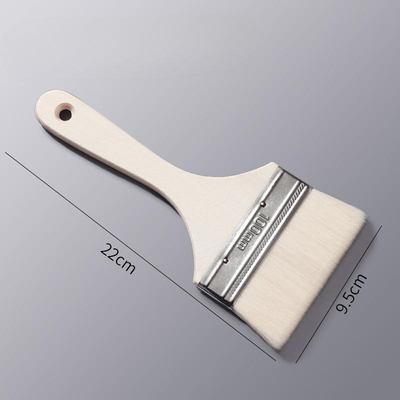Hochwertiger natürlicher Schafwoll-Backpinsel für BBQ und Backen, lebensmittelechter Öl-Pinsel mit Holzgriff für Küche und Grillen