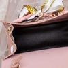 Women Ribbon Bow Decor Hasp Mini Flap Hangbag Ladies Fashion Leather Wallet Shoulder Messenger Crossbody Bag Totes