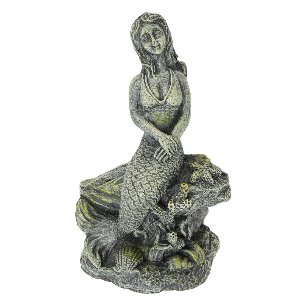 Aquarium Mermaid Statue Safe Resin Beautiful Fish Tank Mermaid Decor for Aquarium Decorations