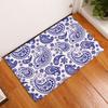 Elegant Persian Ornamental Paisley Buta Pattern Doormat For Luxurious Home Decor