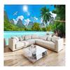 Wallpaper 3D Coconut Tree Landscape Mural Nature Scenery Wall Painting Living Room Bedroom 3D Home Decor
