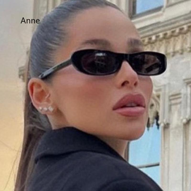 New Retro Oval Frame Sunglasses Personalized Small Frame Trend Versatile Street Shooting Sun Glasses Female güneş gözlüğü