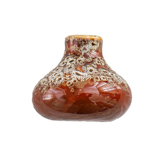 Mini Ceramic Vase Refrigerator Magnet, 3D Chinese Style Flower Vase Fridge Magnet, Home Office Kitchen Locker Decoration Magnet