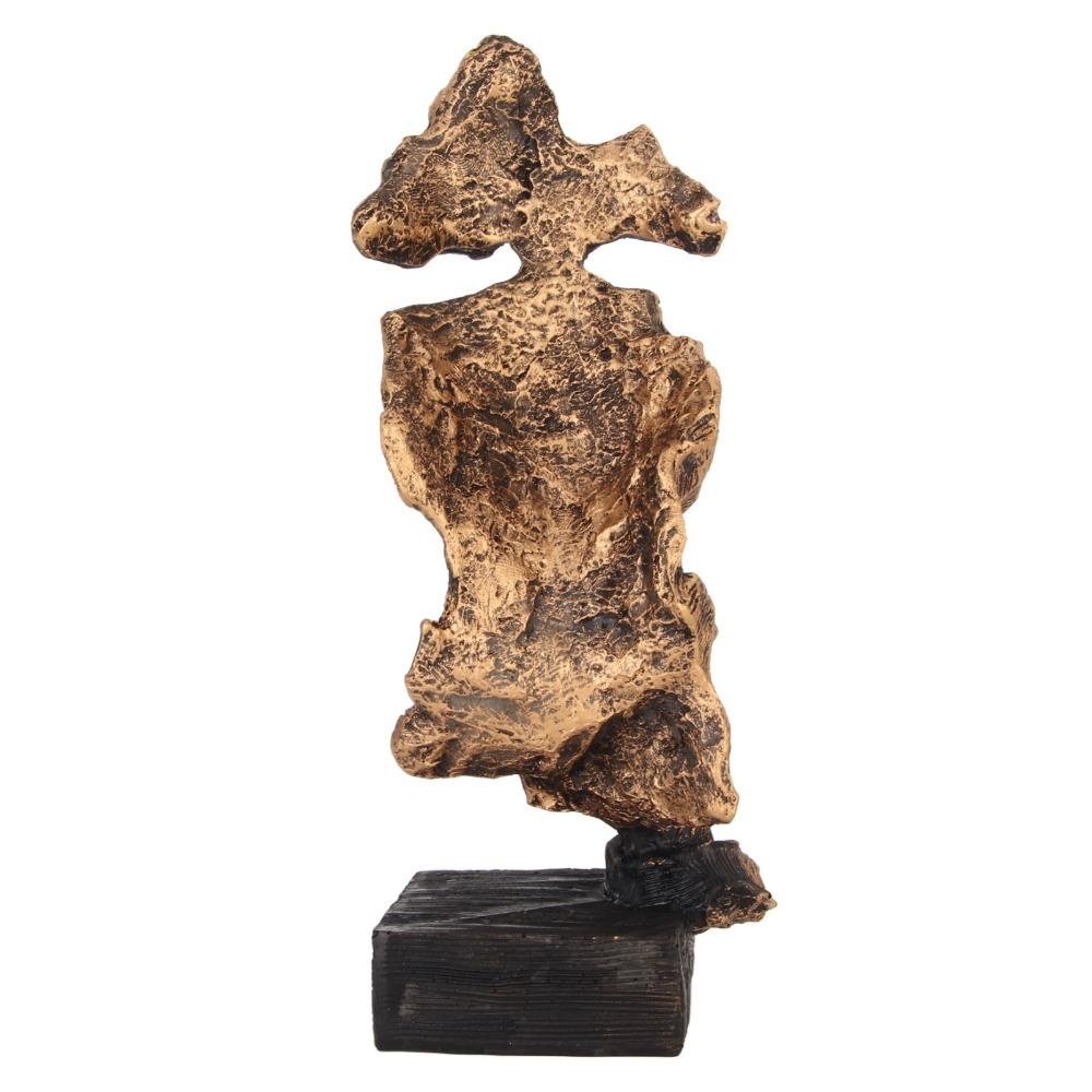17 X 7.5 X 6cm Silence Is Gold Statue Antique Finish Silence Is Gold Figurine  Home Decor