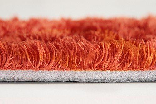 IKEHIKO Rug, 4-Tatami Size, Solid Shaggy Texture, Available In Large Orange, Approx. 200 X 300 Cm, Compatible with Heated Carpets, #3952239