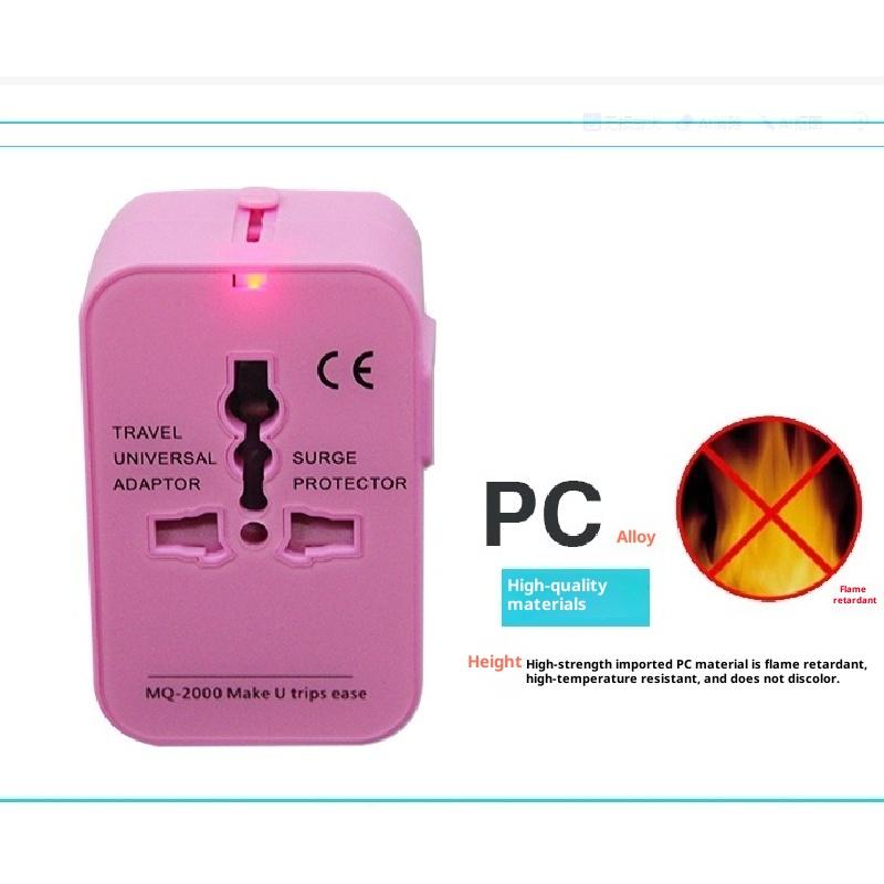 Factory Direct Sale Bison202 Dual USB 2.1A Universal Socket Adapter Global Universal Conversion Plug