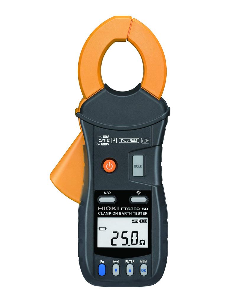 HIOKI Ground Resistance Meter Wireless Communication with Z3210 Communication 10m Line of Sight Clamp-on FT6380-50 (only Attached) Range