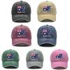 Retro Style Australian Flag Print Snapback Sun Hat Caps For Woman Washed Retro Vintage Adjustable Baseball Caps High Quality Cap