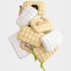 Yousheng Pineapple Bun Pillow, Fluffy Quilted Bed Pillow, Cooling Marshmallow-Soft Pillow for Adults Bedroom Dorm Bed Sleeping