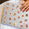 125Pcs/Set Capybara Q-3 Mini Diary Manual Stickers DIY Scrapbooks Album Decor Decals Stickers