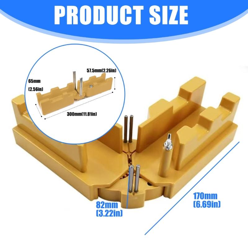 ABS 2 In 1 Miter Measuring And Cutting Tool Miter Sawer Protractor For Easy Handling In Carpentry Tasks
