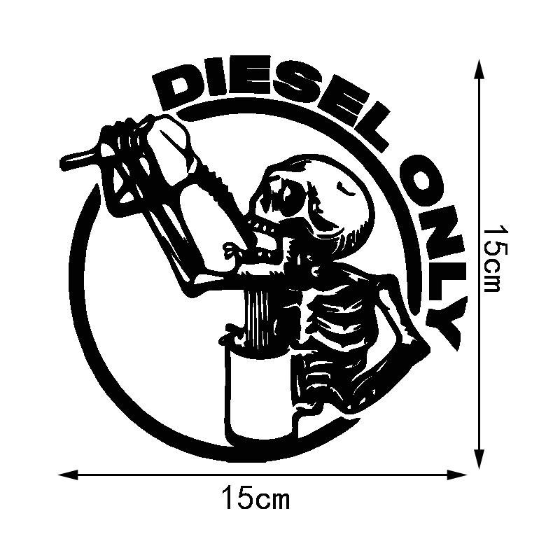 5Pcs Decorative Car Personalized And Creative Laser Decals Pickup Truck 15X15Cm Off-Road Truck Skull Gasoline Cap Stickers