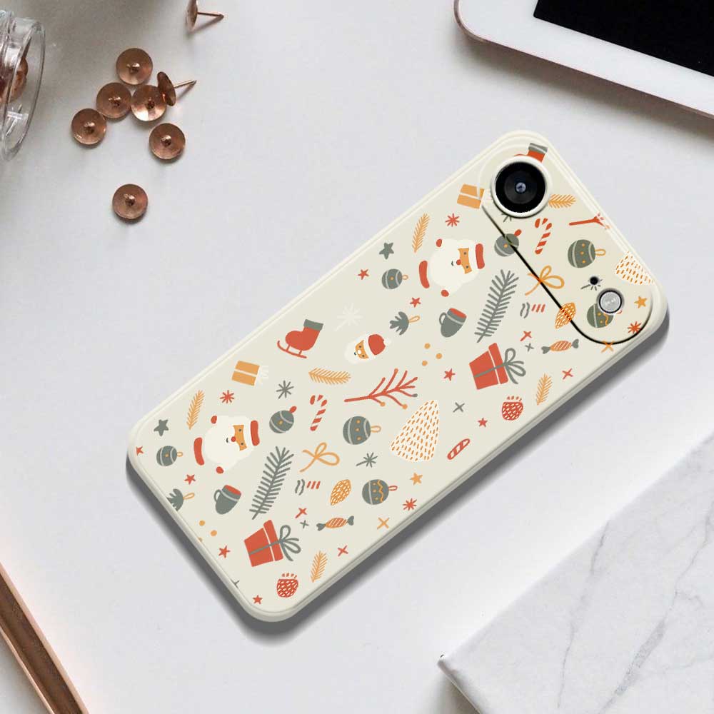 For iPhone Air Case Candy Gifts Pattern Printing Straight Edge TPU Phone Back Cover