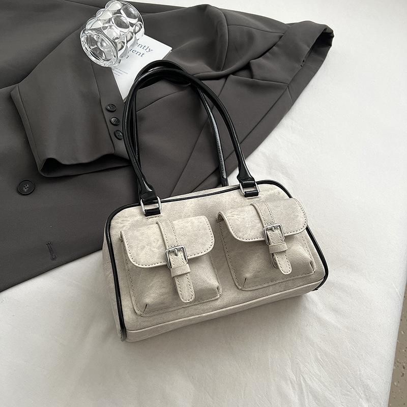 Sensory Multi-pocket Shoulder Bag Women's 2025 Early Spring Fashion Underarm Bag Commuter Bag
