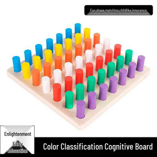 Montessori Wooden Drawer Box Early Education Textile Drum Pressure Ball and Puzzle Toys for Kindergarten