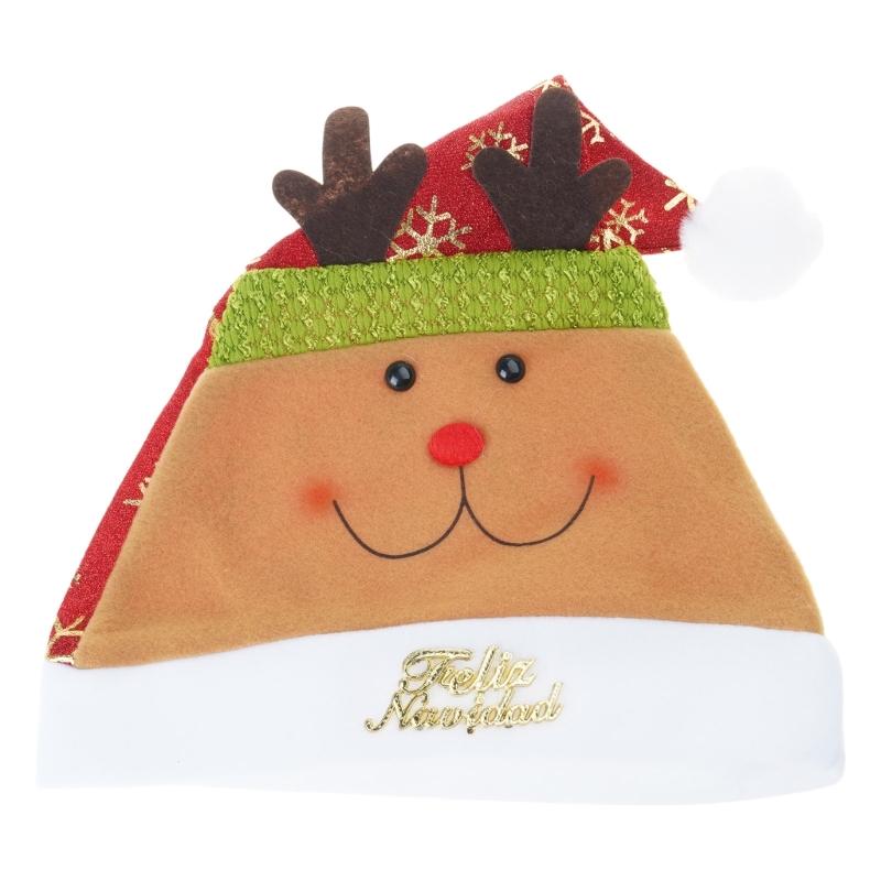 Sequined Christmas Party Santa Hat for Children Adult Pointed Caps Family Gathering Santa Hat Festival Props Headpiece