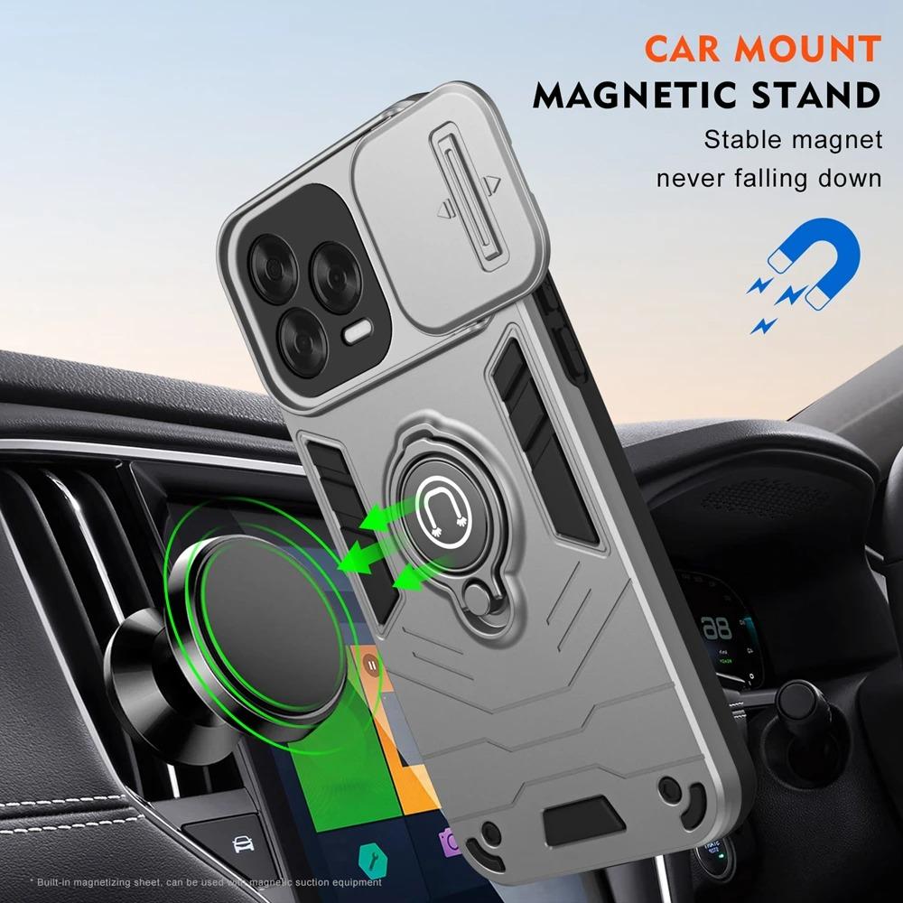 Case For ZTE AXON 70 Blade A75 A56 Pro Full Body Rugged Protective Slide Camera Protection Ring Cover For ZTE AXON 70 Blade A75