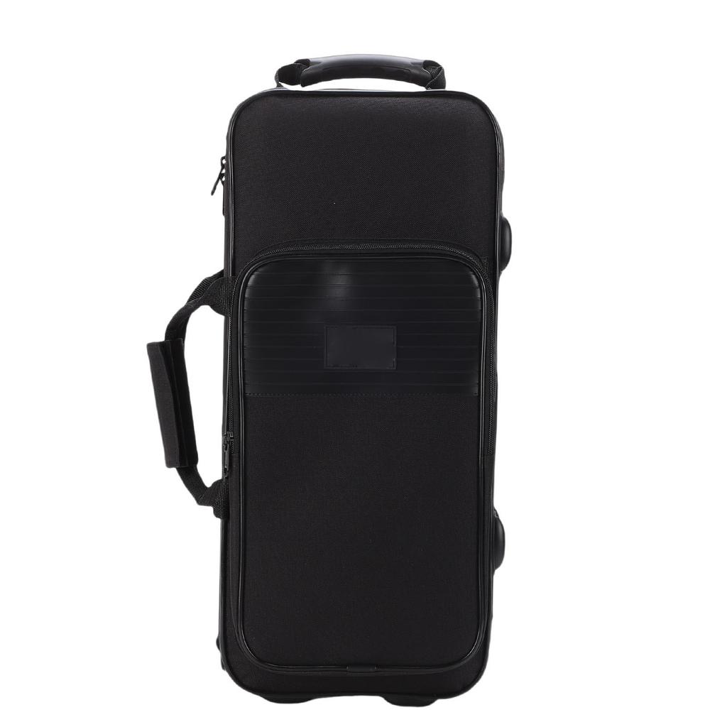 Trumpet Carrying Case with Side Handle Portable Storage Bag for Brass Wind Instrument Adjustable Shoulder Strap Water