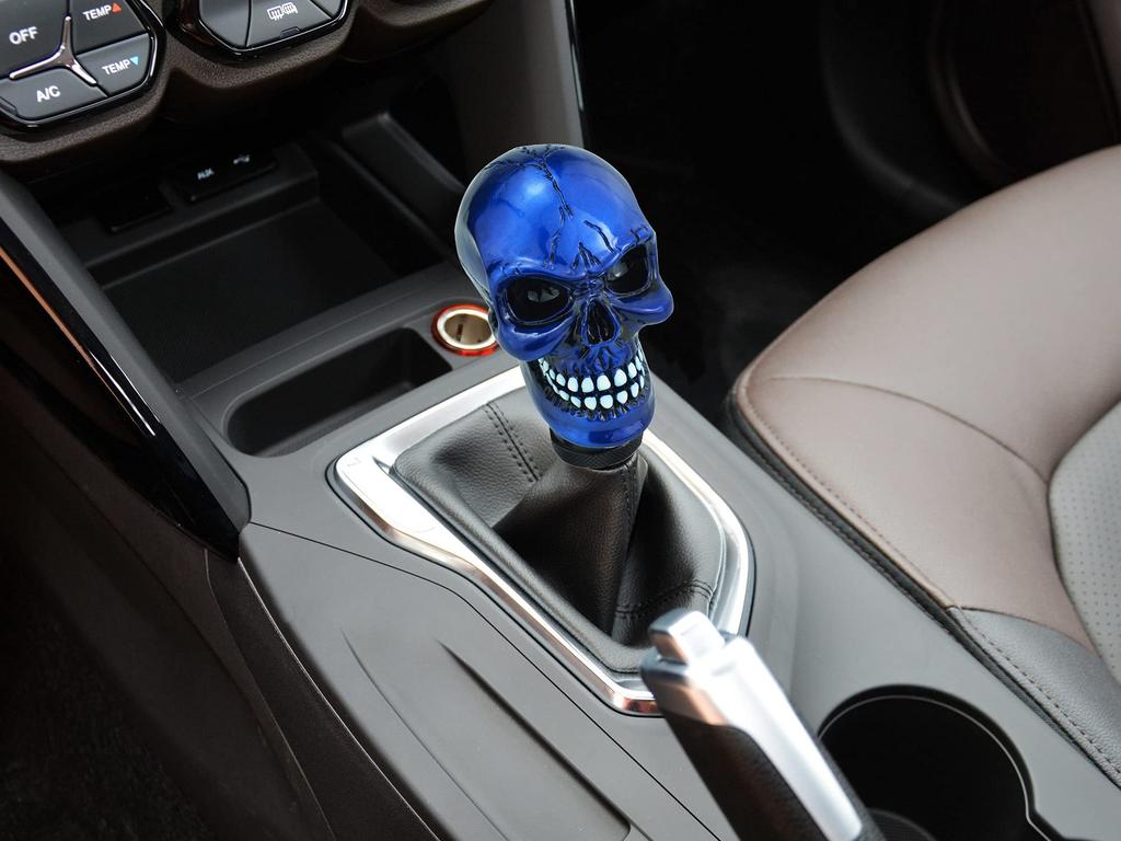 Bashineng Skull Car Shift Knob Gear Stick Head Cute and Fashion Shift Transmission Fits