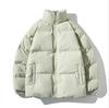 Herren Koreanischer Stil Baumwollgepolsterte Jacke: Herbst/Winter Lässiger einfarbiger kurzer Mantel mit Stehkragen