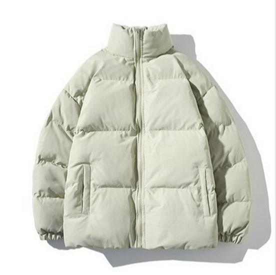Herren Koreanischer Stil Baumwollgepolsterte Jacke: Herbst/Winter Lässiger einfarbiger kurzer Mantel mit Stehkragen