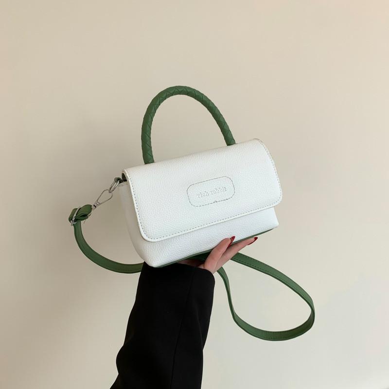 2024 New Fashion Color Block Minimalist Summer Women's Bag Pu Material Versatile Casual Handbag Shoulder Crossbody Bag