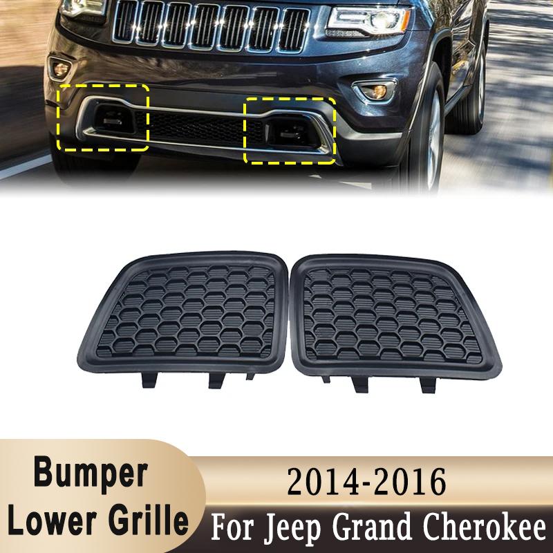 Stoßfänger vorne unterer Kühlergrill Abschlepphaken-Abdeckung Schale Für Jeep Grand Cherokee 2014-2016 Ersatz 68143099AC
