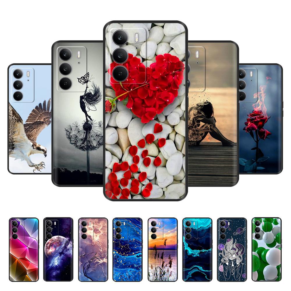 Für Realme C75 4G Handyhülle Abdeckung 6,72" Weiches Silikon Süßes Cartoon Bemaltes Funda Für Oppo Realme C75 RealmeC75 4G C 75 Schalen
