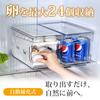 Egg tray for refrigerator, holds 24 eggs, automatic refilling, 2-tier design, sliding lid, convenient storage.