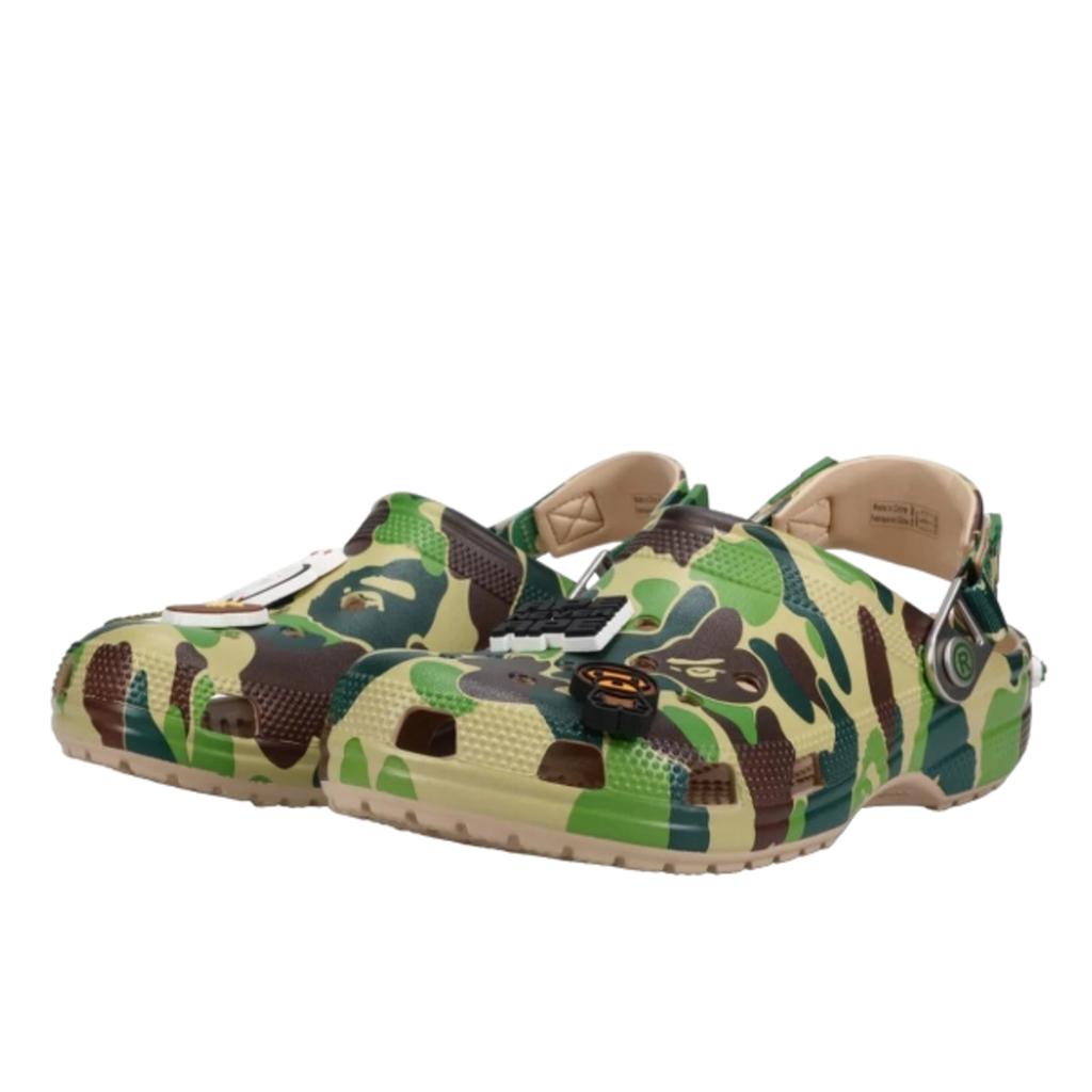 Crocs Classic Clog A Bathing Ape ABC Camo Green