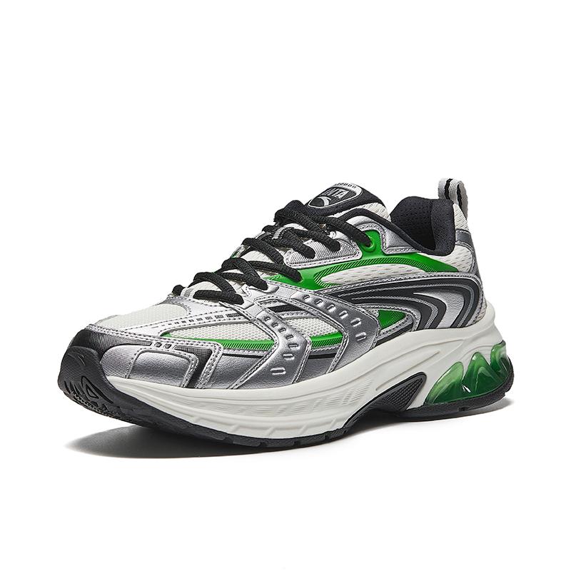 Anta OG2000 Comfortable Versatile Non-Slip Wear-Resistant Low-Top Running Shoes Men sneaker White Silver Green 912445501-1