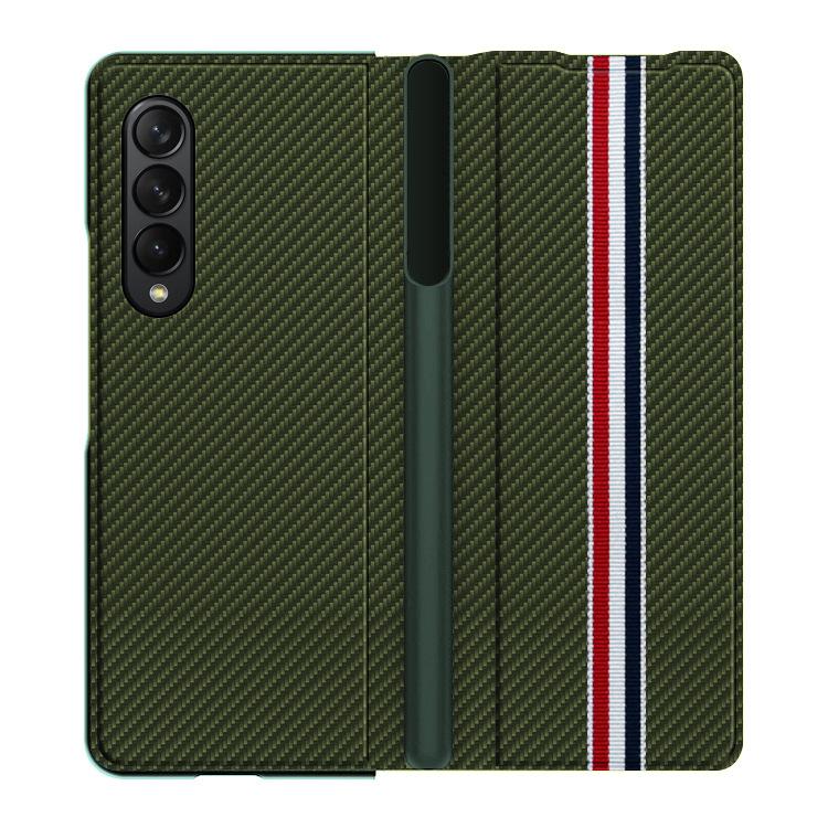 

Кожаный чехол Heart-to-Heart с гнездом для ручки и центральным шарниром для Samsung ZFold4 Samsung ZFold4