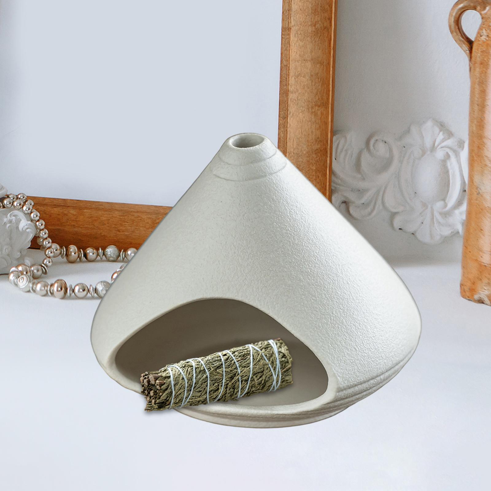 Incense Holder Desk Ceramic Palo Santo Holder for Bedroom Cabinet Decoration