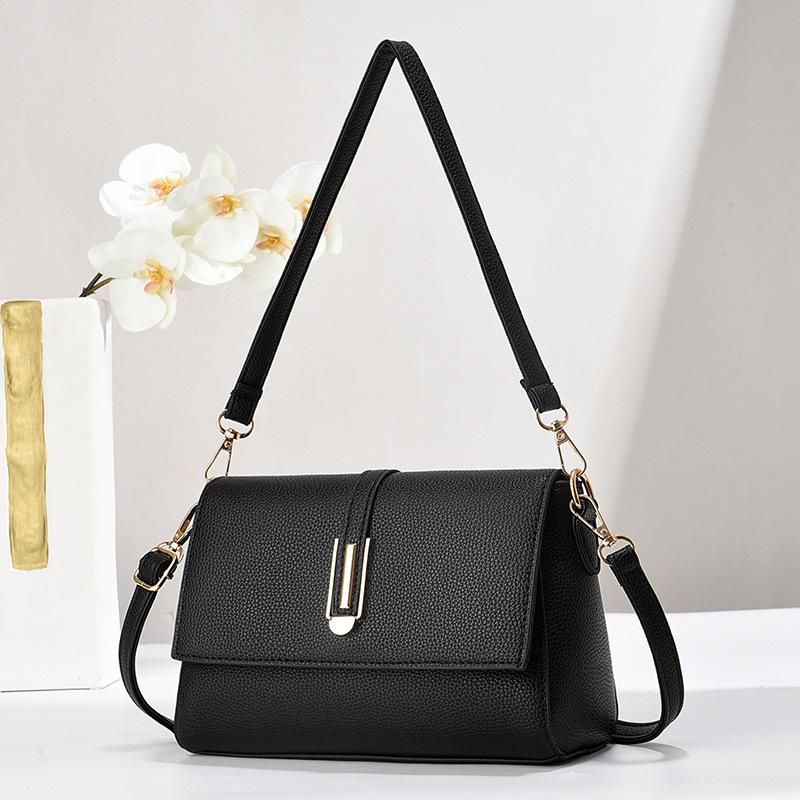 

Сумка через плечо Текстурированная глянцевая сумка-мессенджер Корейская версия женской сумки Простая и универсальная 22.5*10*15