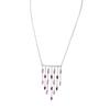 Altesse [P2230] - Collier Argent 'Sissi' rose violet argenté