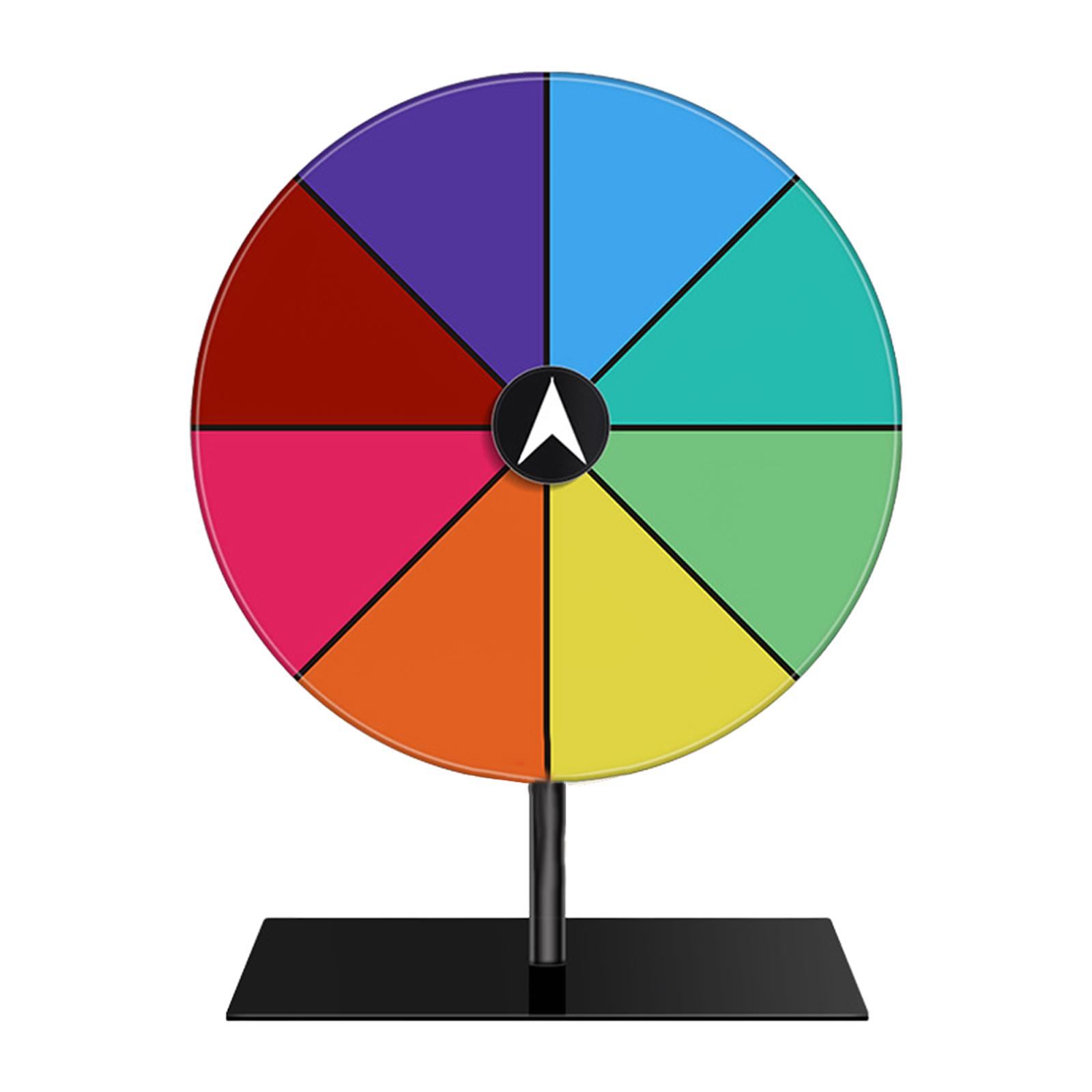 Tabletop Prize Turntable Editable Prize Turntable for Carnival Pub Tradeshow